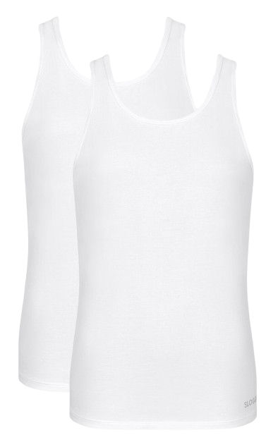 Sloggi Men Go Abc 2.0 Heren Tank Top 2 Pack White Maat XL 1 Stuk
