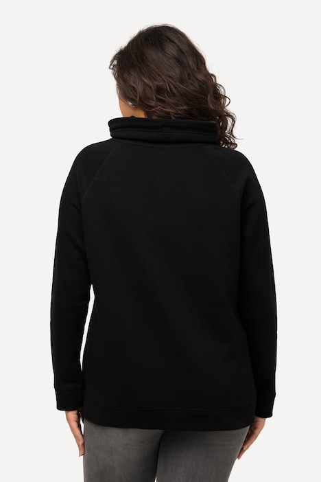 Sweatshirt, Eisstern, Stehkragen, Taschen, Langarm