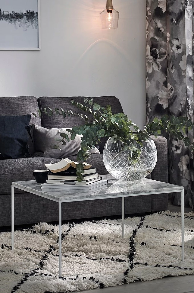 NYLAND sofabord 70x70 - marmor