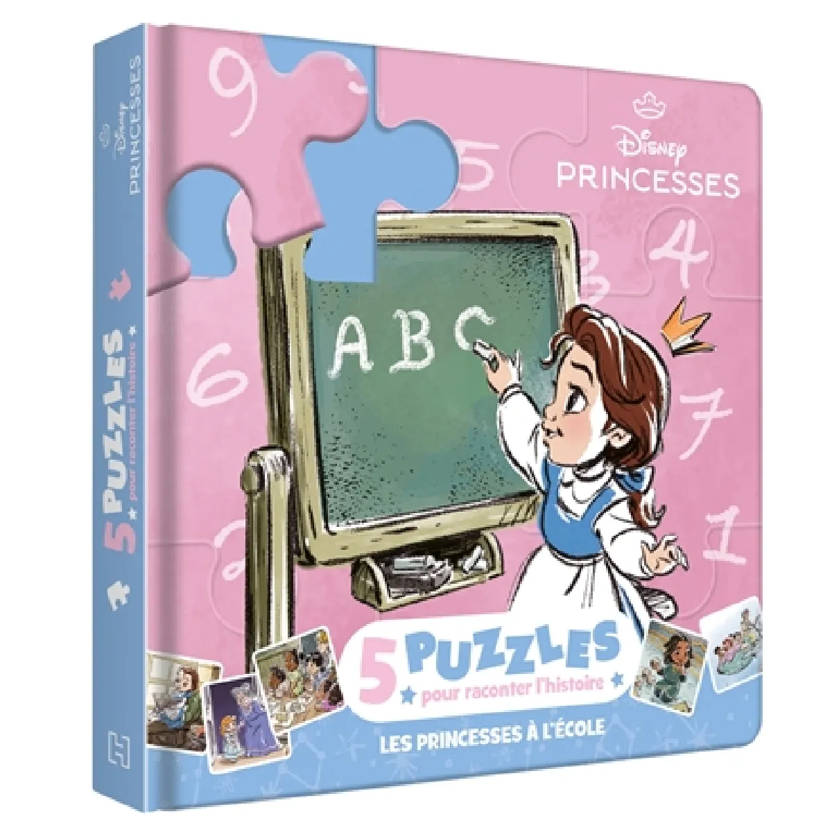 Disney princesses : les princesses à l'école : 5 puzzles pour raconter l'histoire
