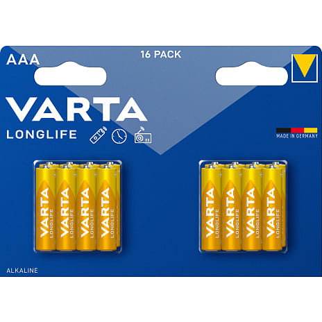 Varta longlife AAA batterier - 16-pak