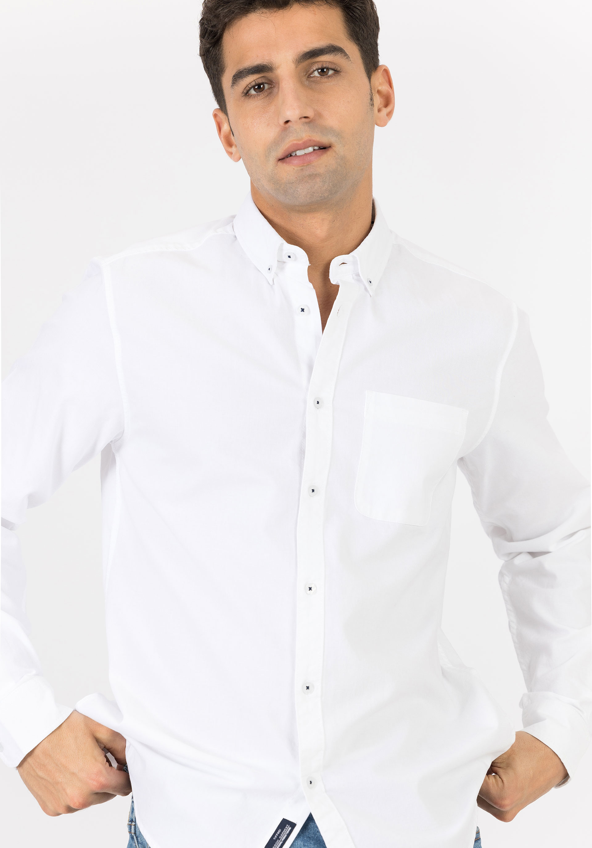 Camisa Manga Comprida Regular Fit Branco