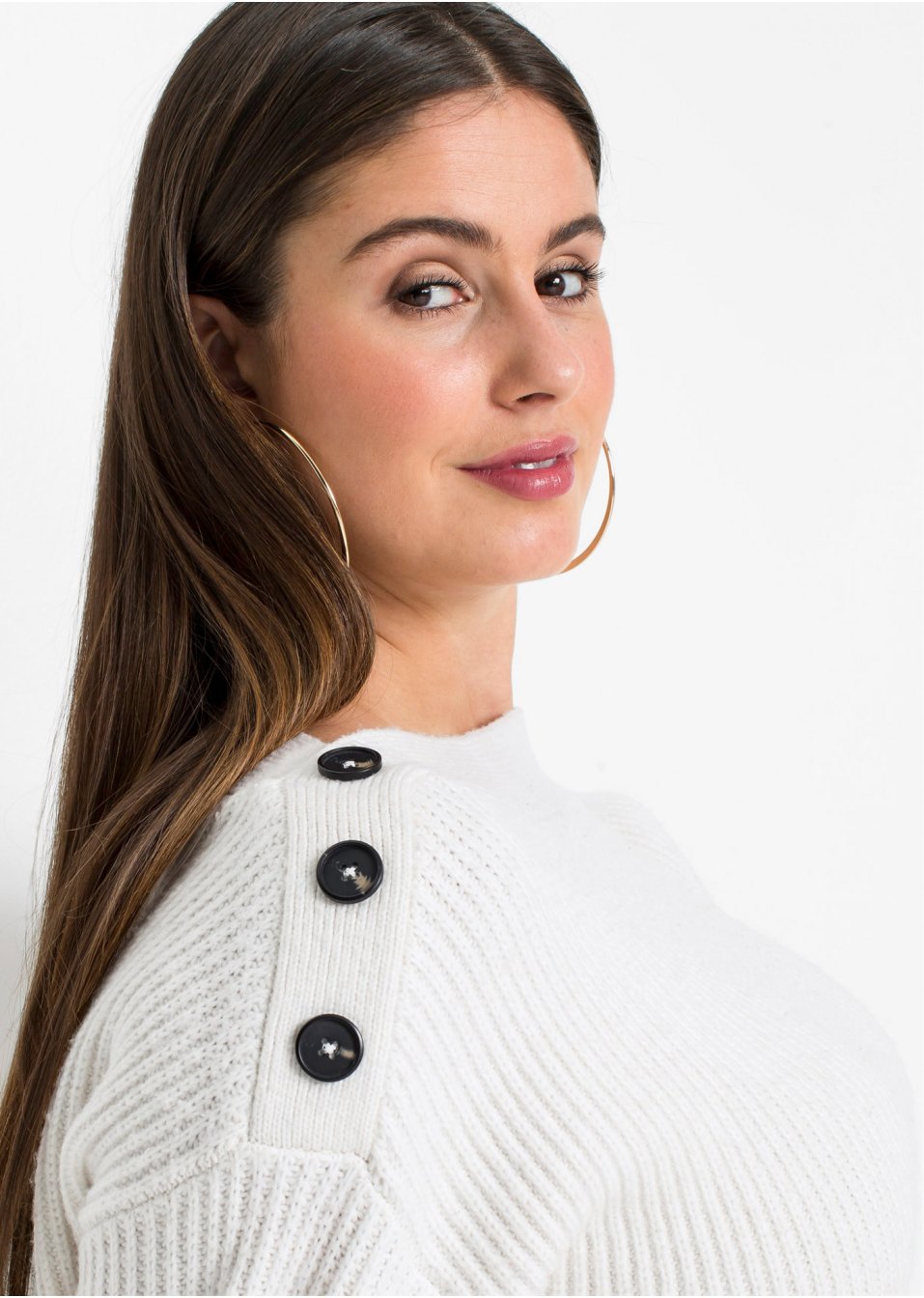 Pull oversize à boutons