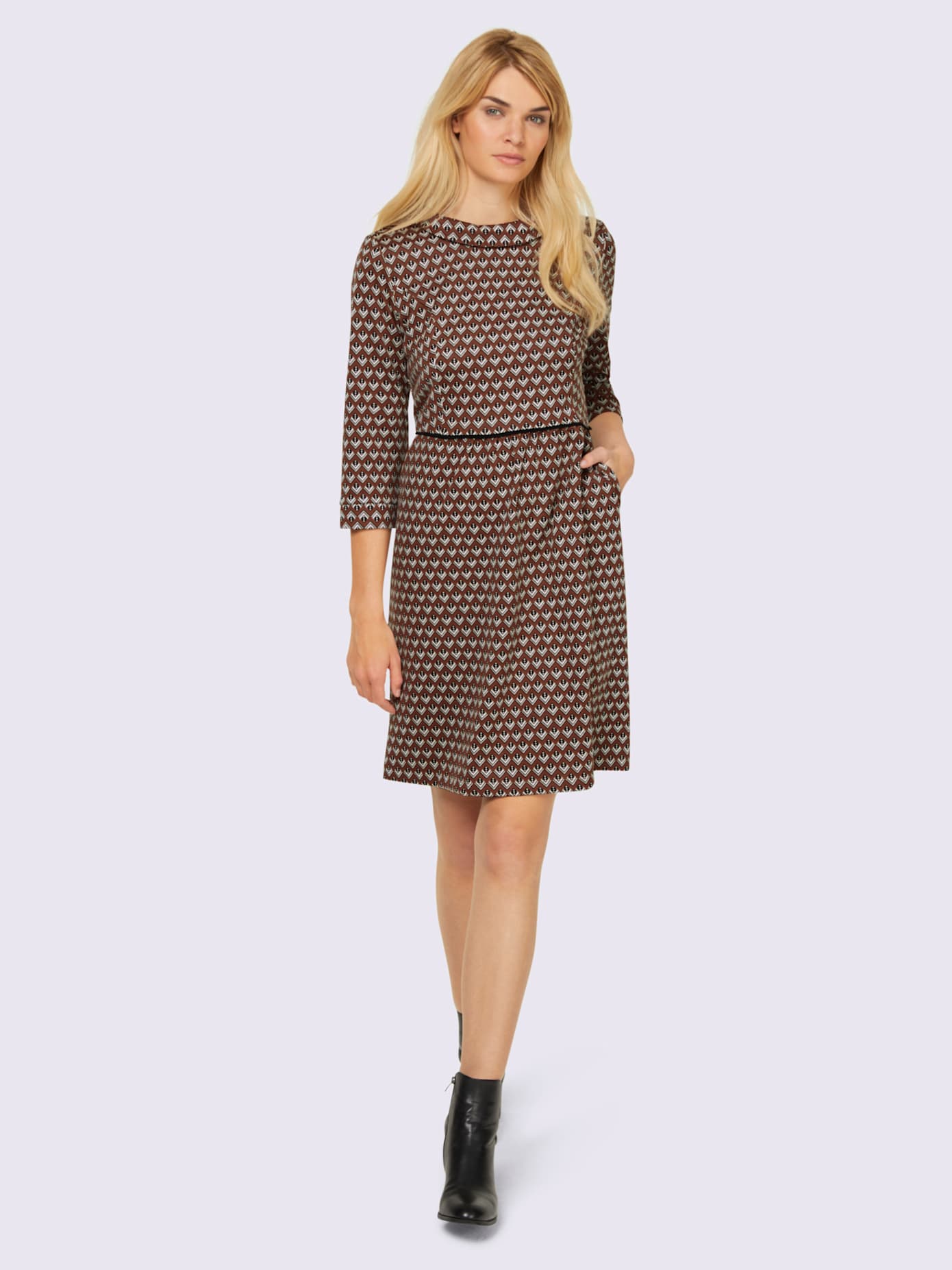 Robe jacquard robe en jersey