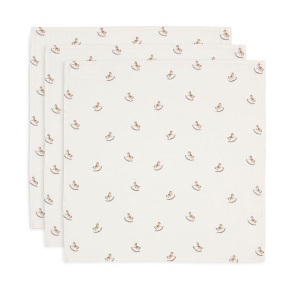 Jollein Nostalgic Ride Small Multidoek - 3 Pack - 70 x 70 cm - Hydrofiel