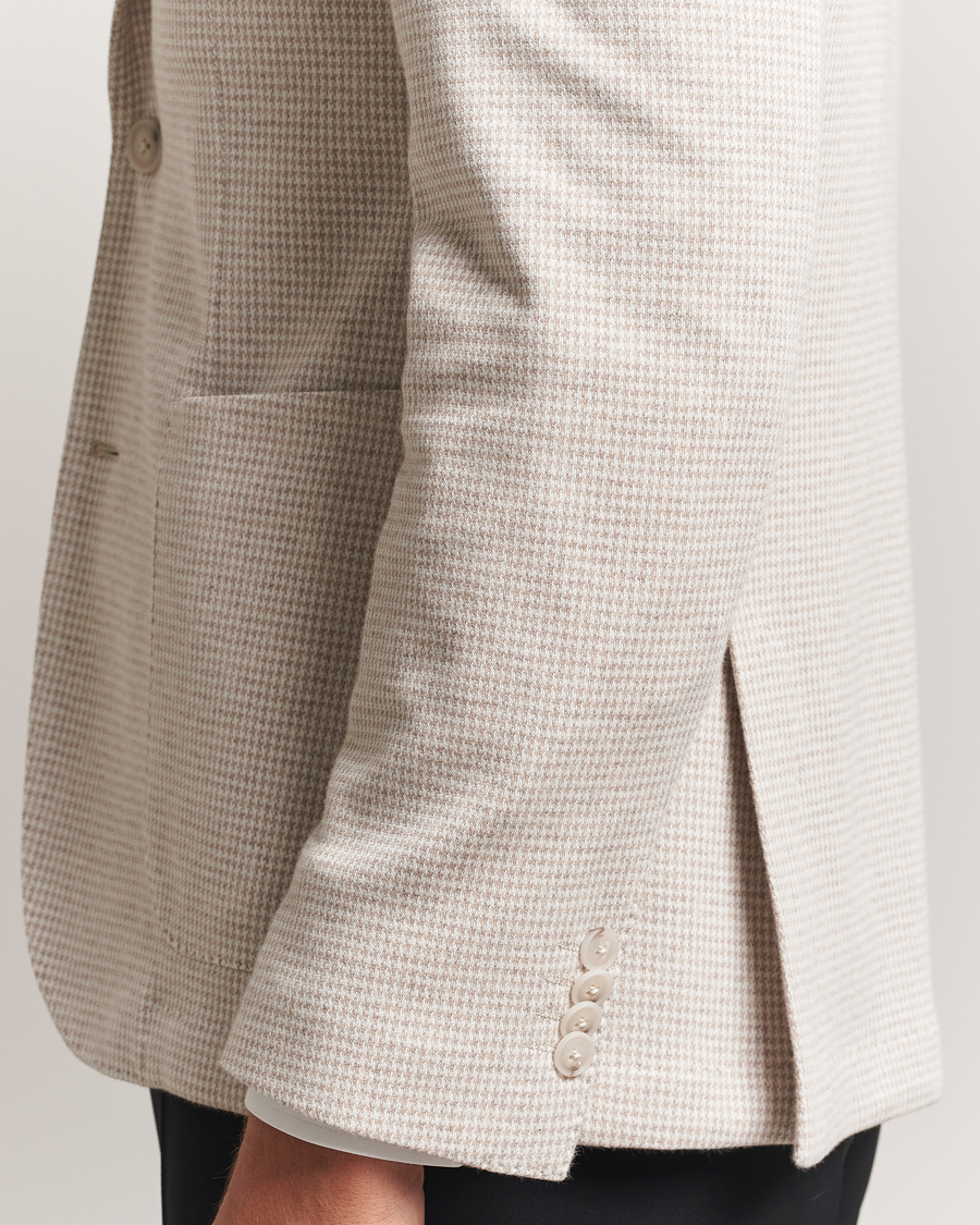 BOSS BLACK Hanry Cotton Pepita Blazer Medium Beige