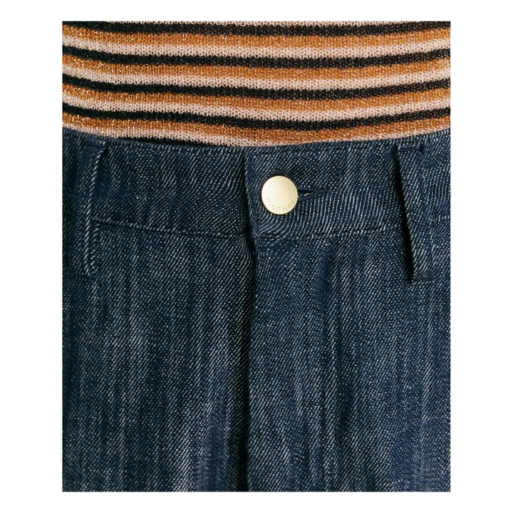 Momoni Pantalon Fucsia Bis | Bleu jean