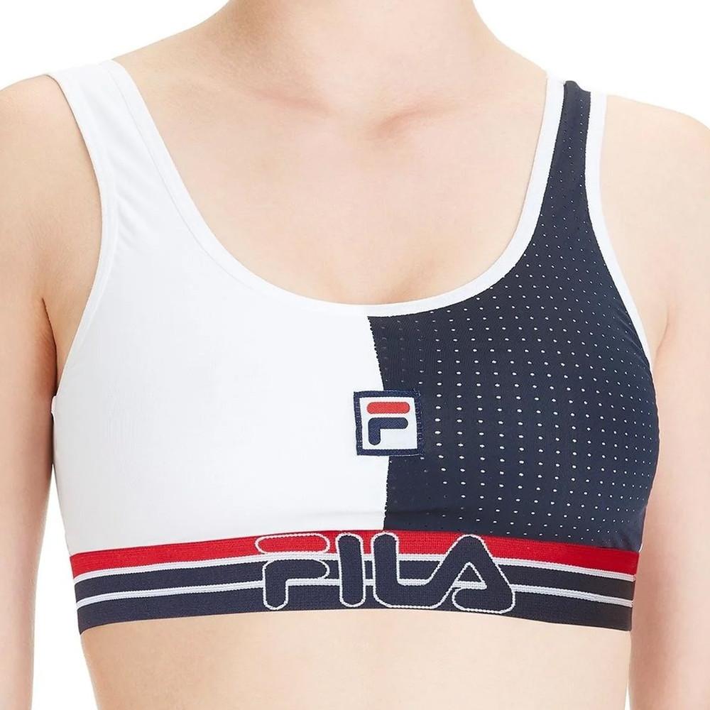 Fila Brassière Blanche/Marine Femme Fila