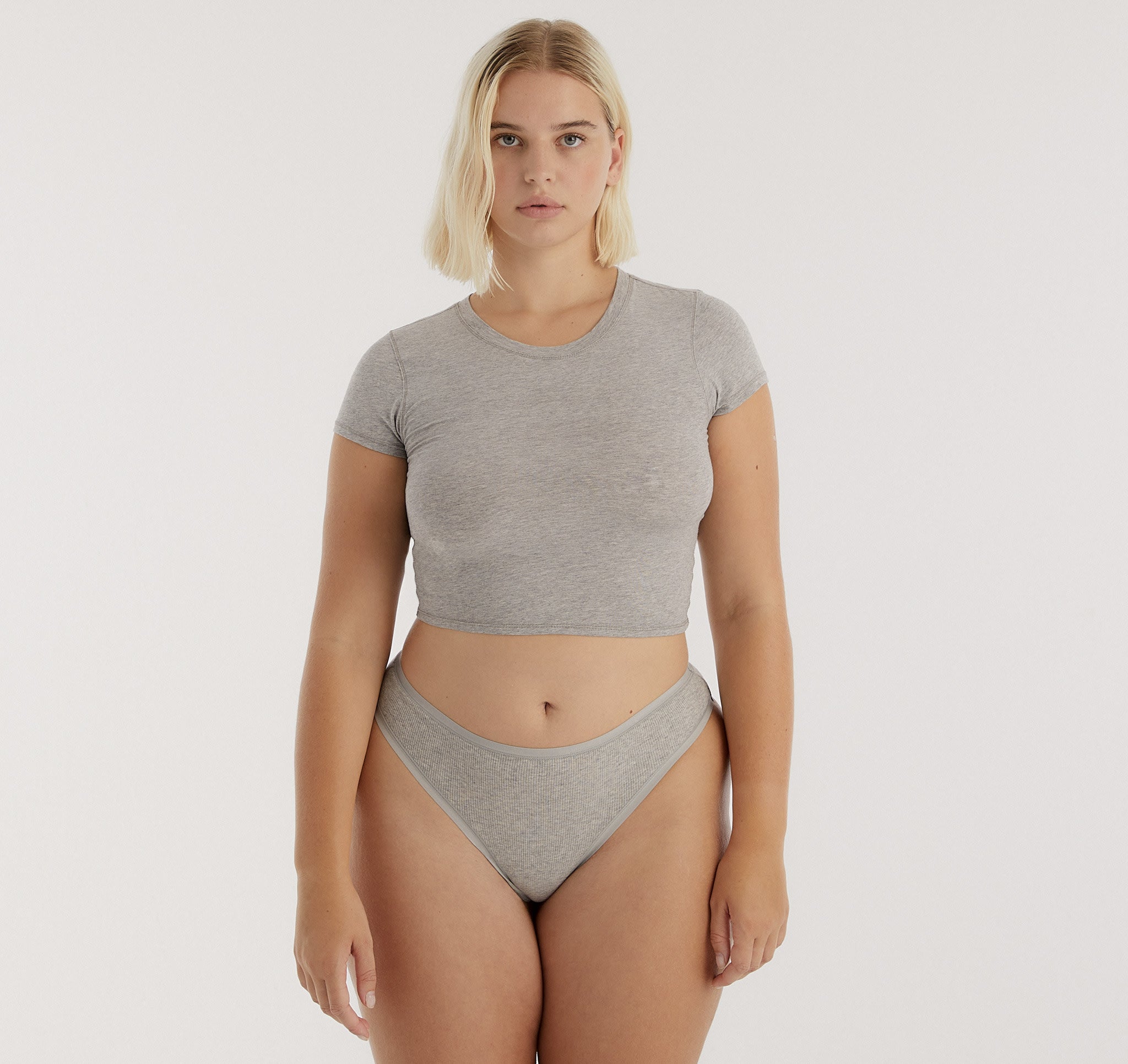 ORGANIC COTTON<br>Core Rib Thong