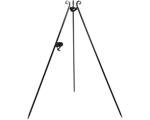 Houtskoolgrill statief met zwengel Cook King 180 cm zwart