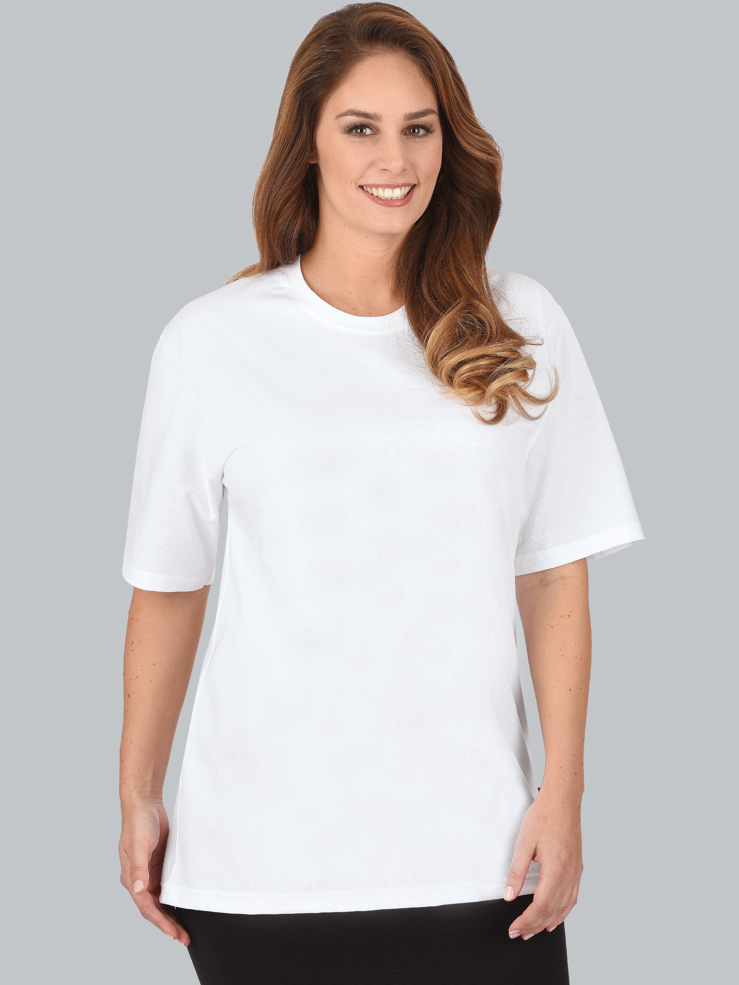 T-Shirt DELUXE Baumwolle Weiss