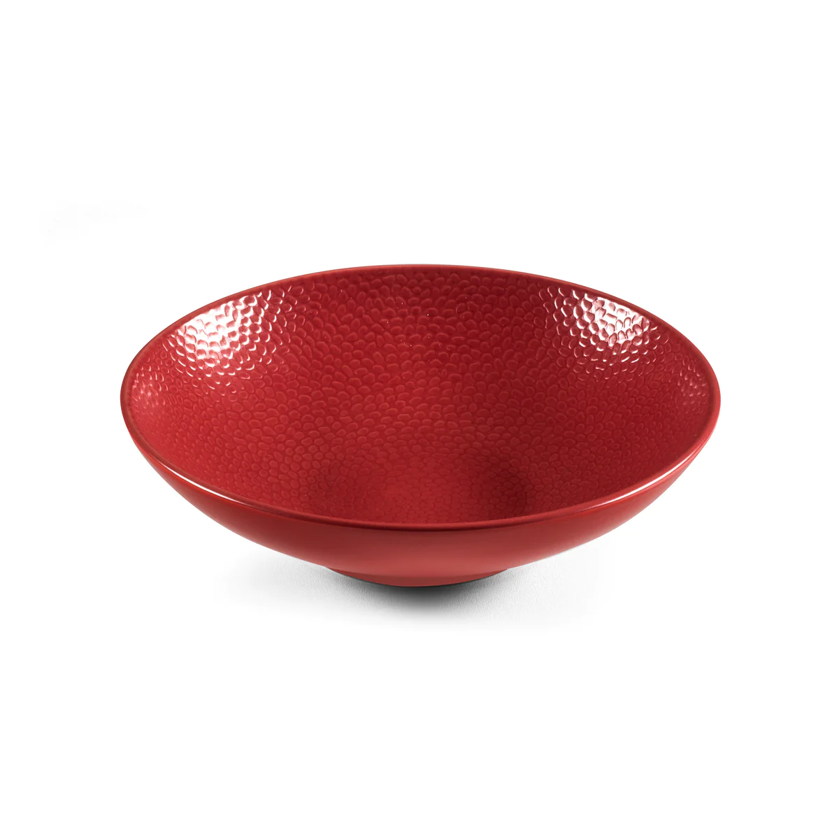 Stone Rouge - Assiette salade et pâtes 19 cm (lot de 6) Médard de Nobl