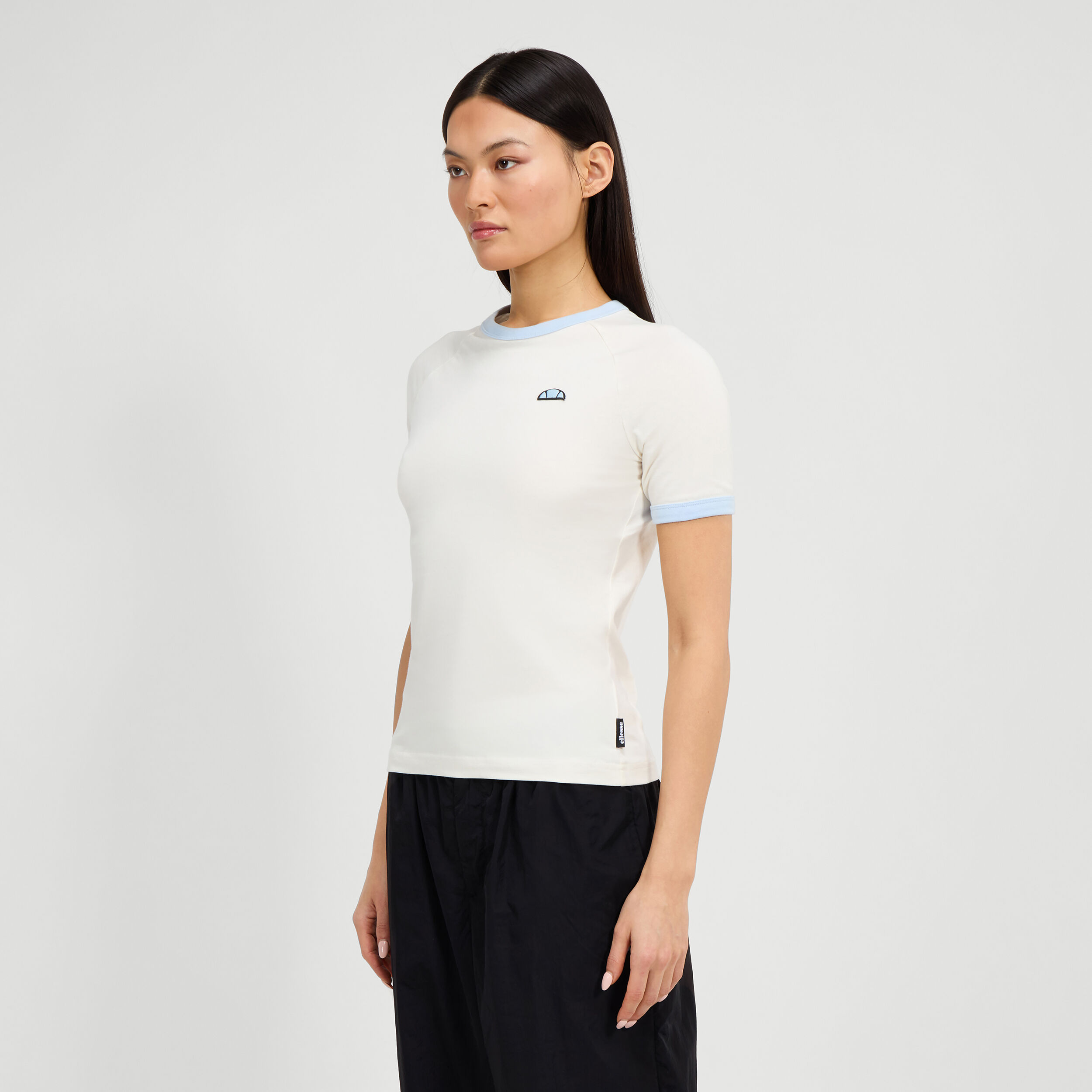 Ellesse Teriasca T-shirt Femmes - Crème , Bleu Clair