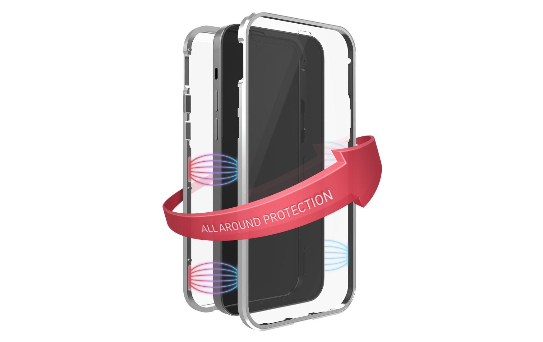 Back Cover 360° Glass iPhone 14 Pro , SilberCover «360° Glass» für Apple iPhone 14 Pro, Silber
