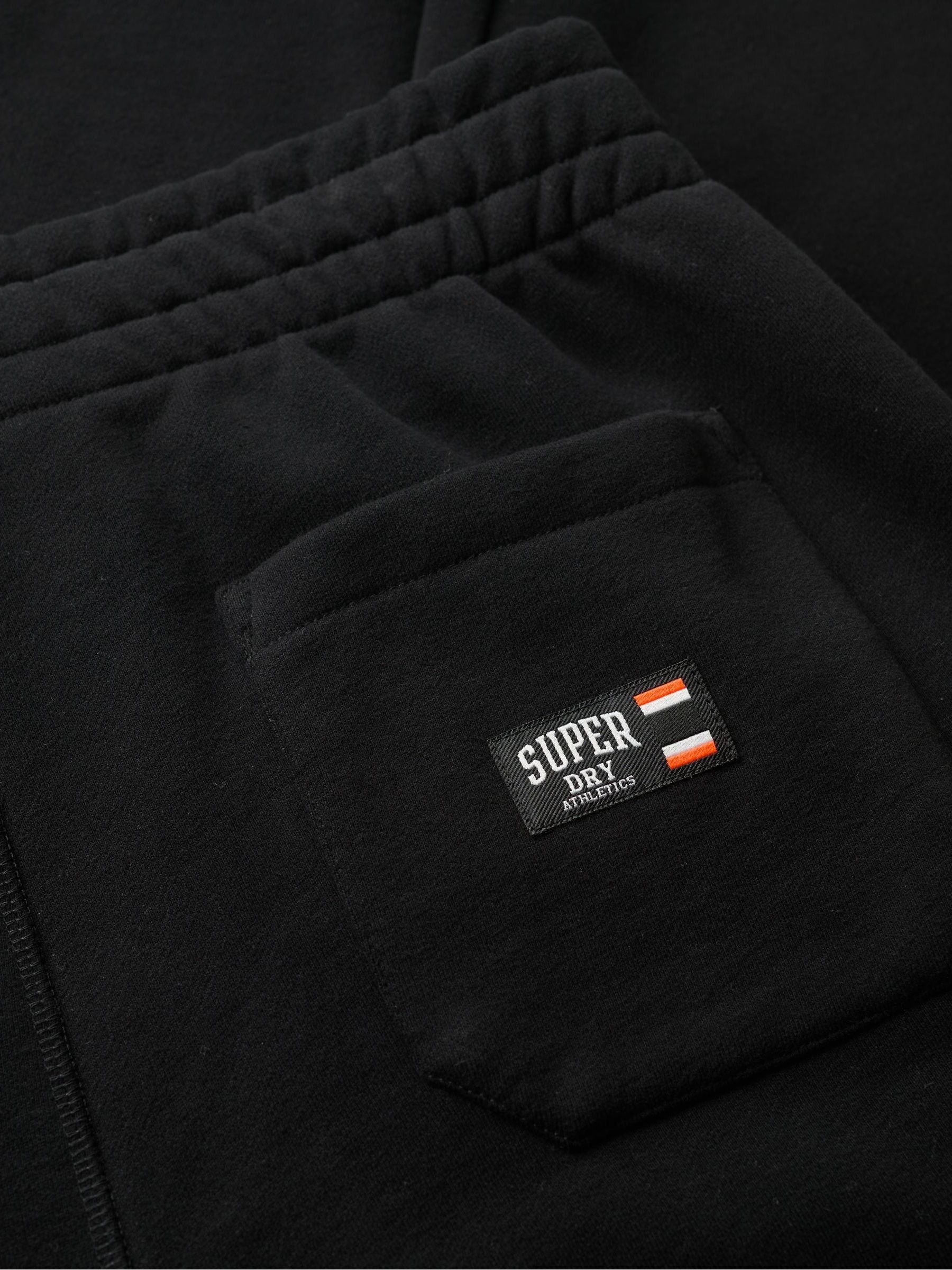 Zwart - Superdry Essential Logo Half Brushed Joggers