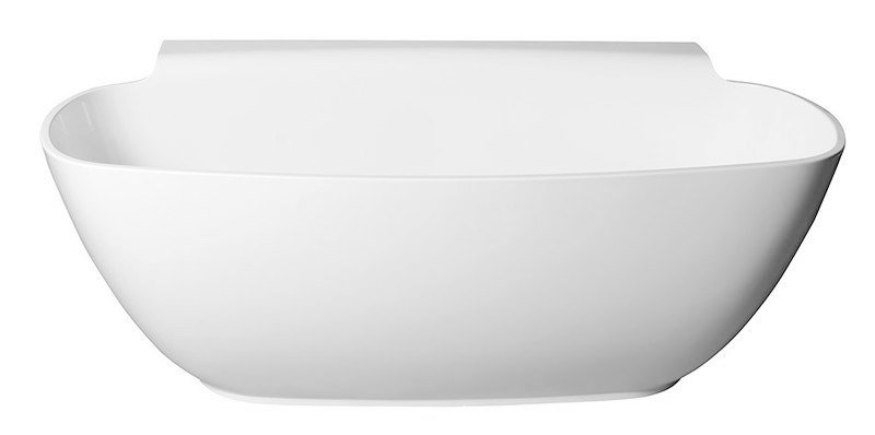 Polysan Nigra half-vrijstaand ligbad 158x80x45cm wit