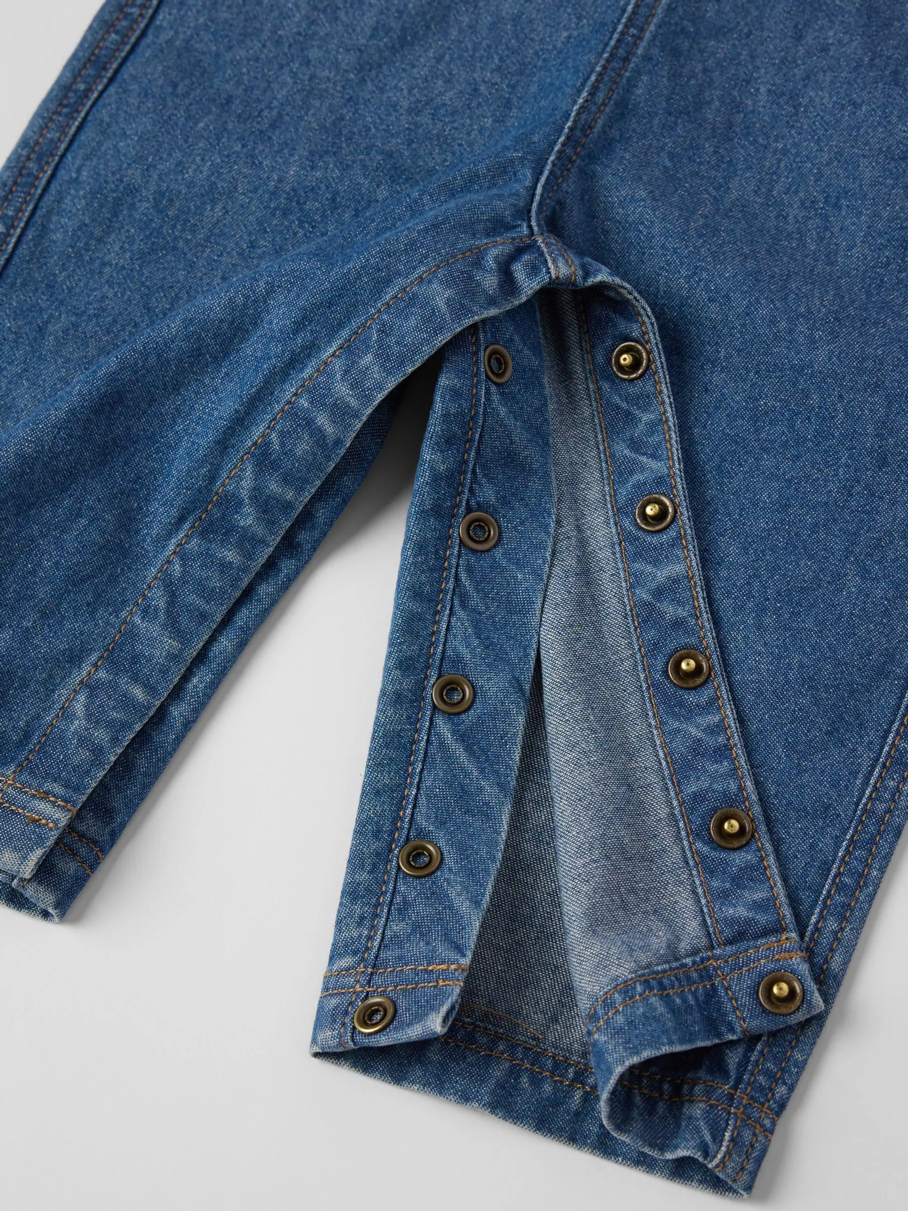 Polarn O. Pyret Cotton Denim Dungarees