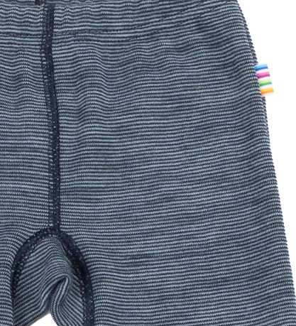 Joha Leggings m. Fuß - Wolle - Blau