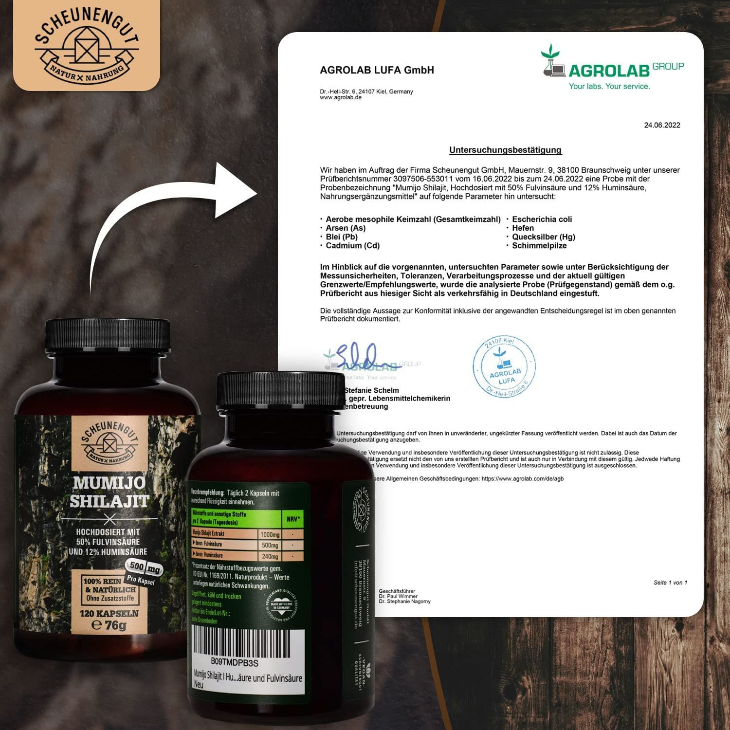 Scheunengut® Shilajit | Das Original mit 50% Fulvinsäure & 12% Huminsäure