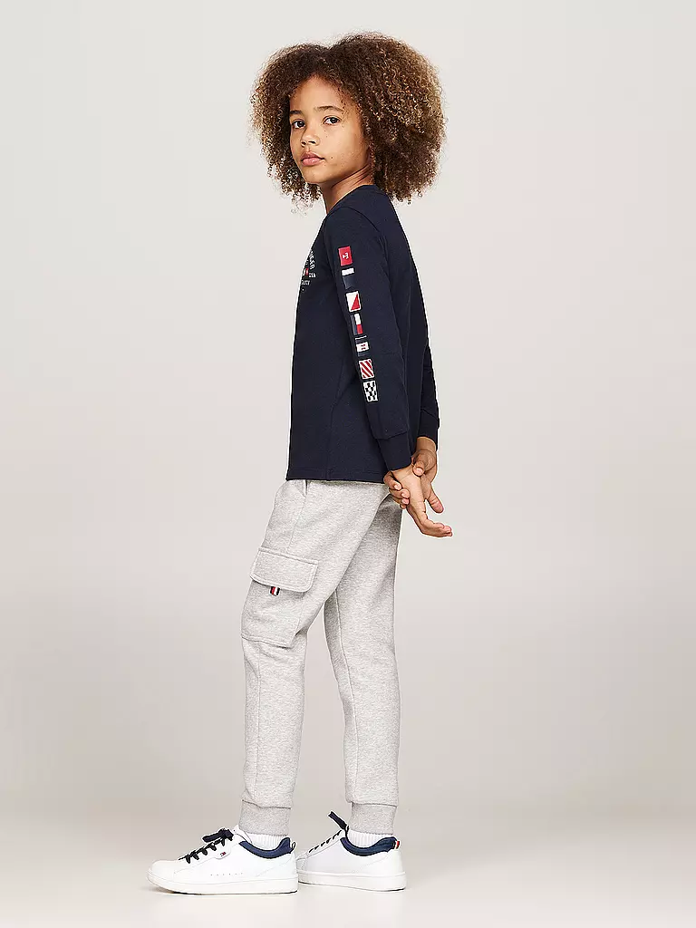 TOMMY HILFIGER Jungen Langarmshirt dunkelblau