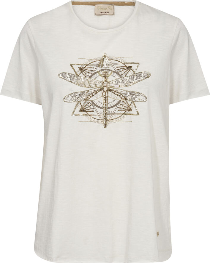 Mos Mosh MMGull O-SS Deco Tee Ecru