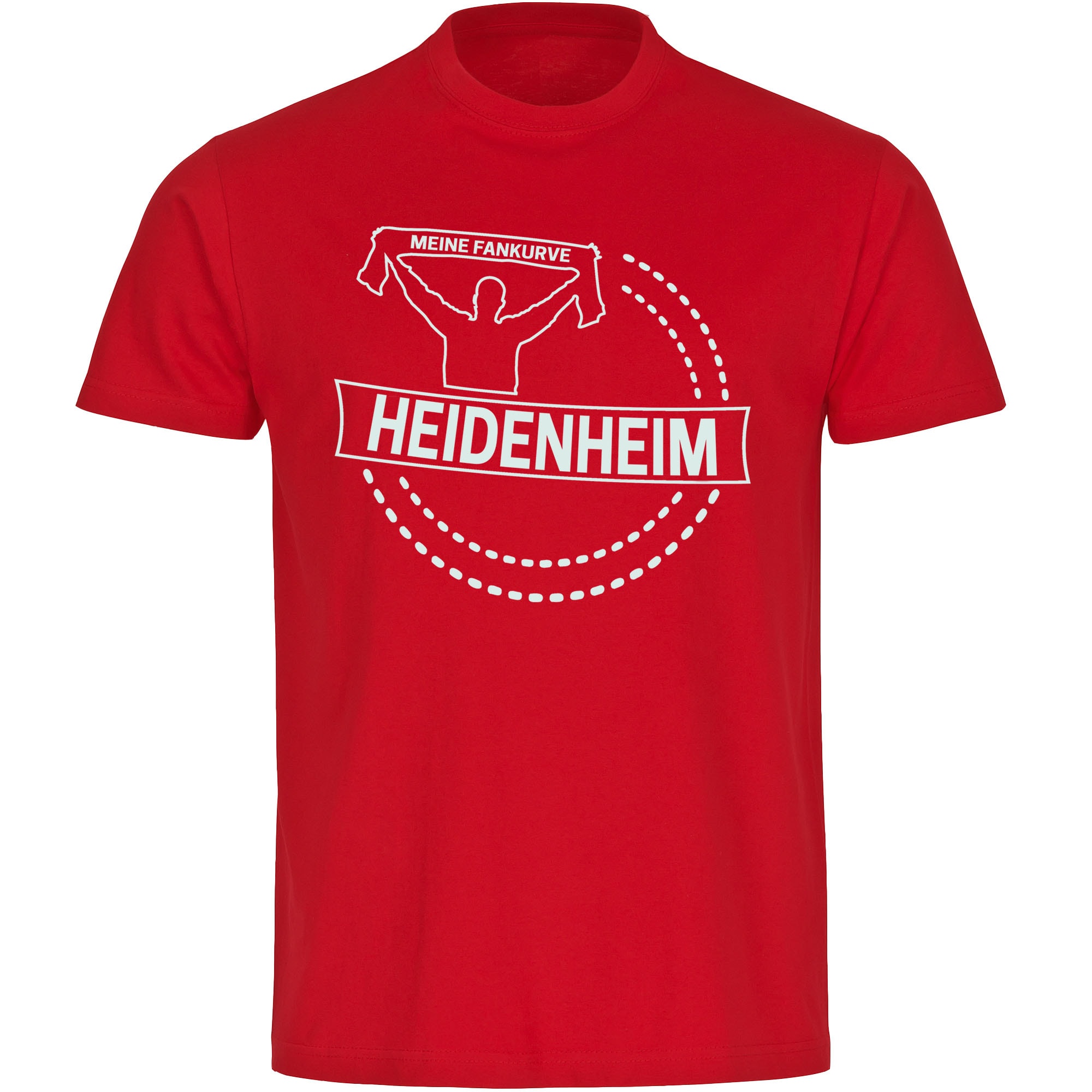 multifanshop® Kinder T-Shirt - Heidenheim - Meine Fankurve - Druck weiß