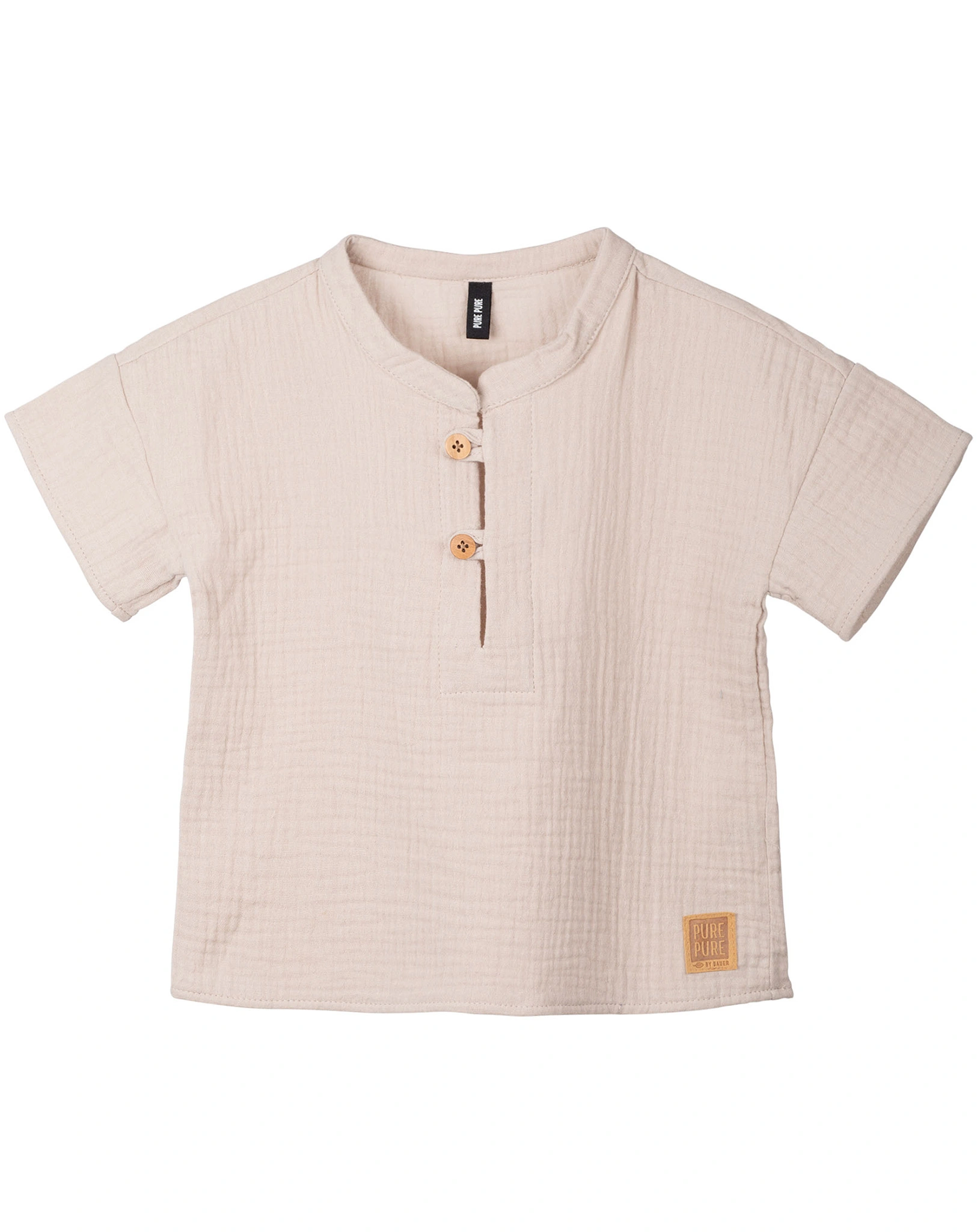 Mull-T-Shirt BASIC PURE in oat