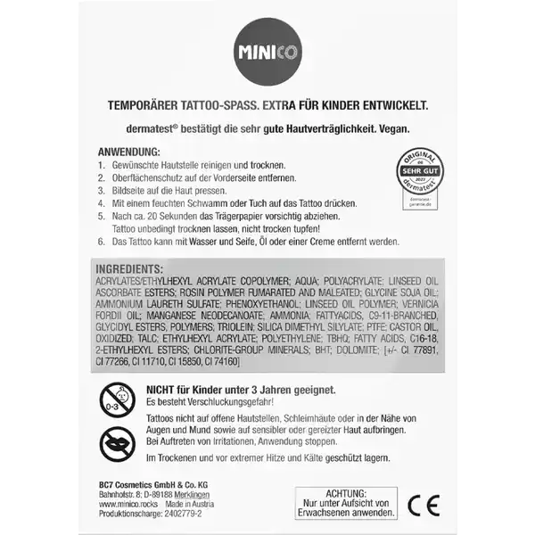 Temporäre Tattoos Set 05