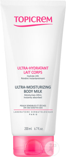 Topicrem Ultra-Hydratant Lait Corps Peau Sensibles Et Sèches Tube 200ml