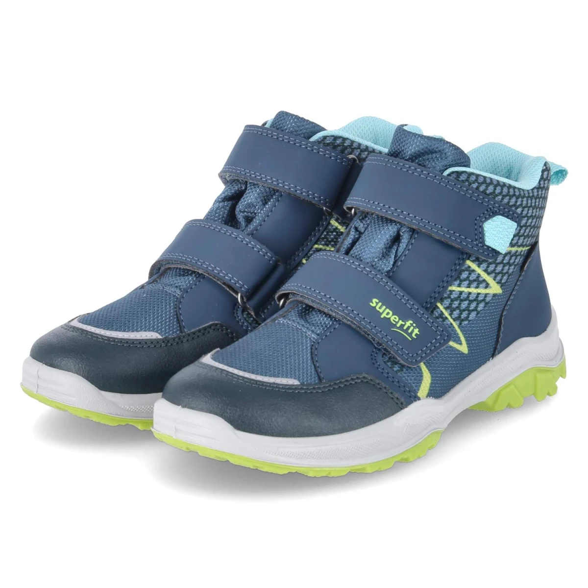 SuperfitBoots  JUPITER - BLAU/HELLGRÜN