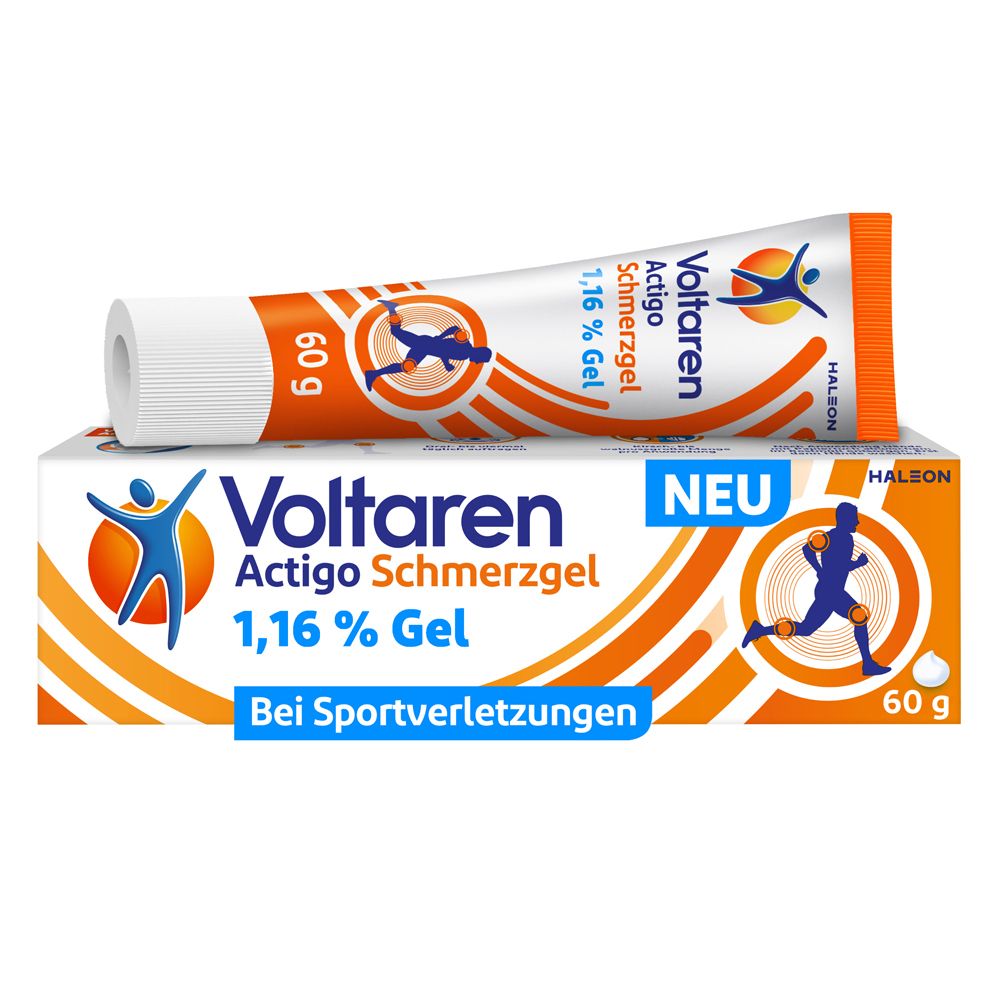 Voltaren Actigo Schmerzgel mit 1% Diclofenac, Schmerzlinderung - Jetzt 10% Rabatt mit dem Code 