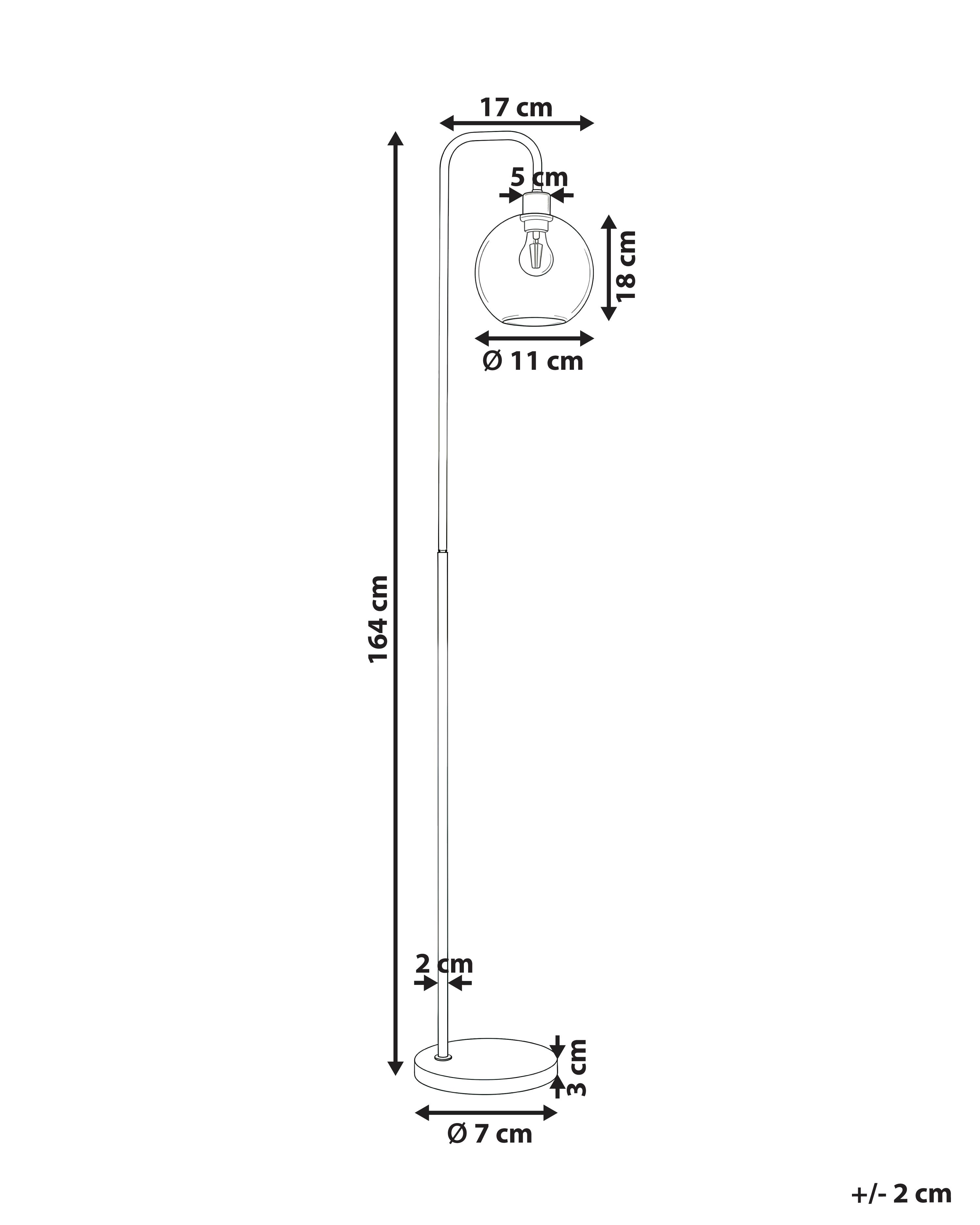 Staande lamp OKAVANGO Metaal Zilver