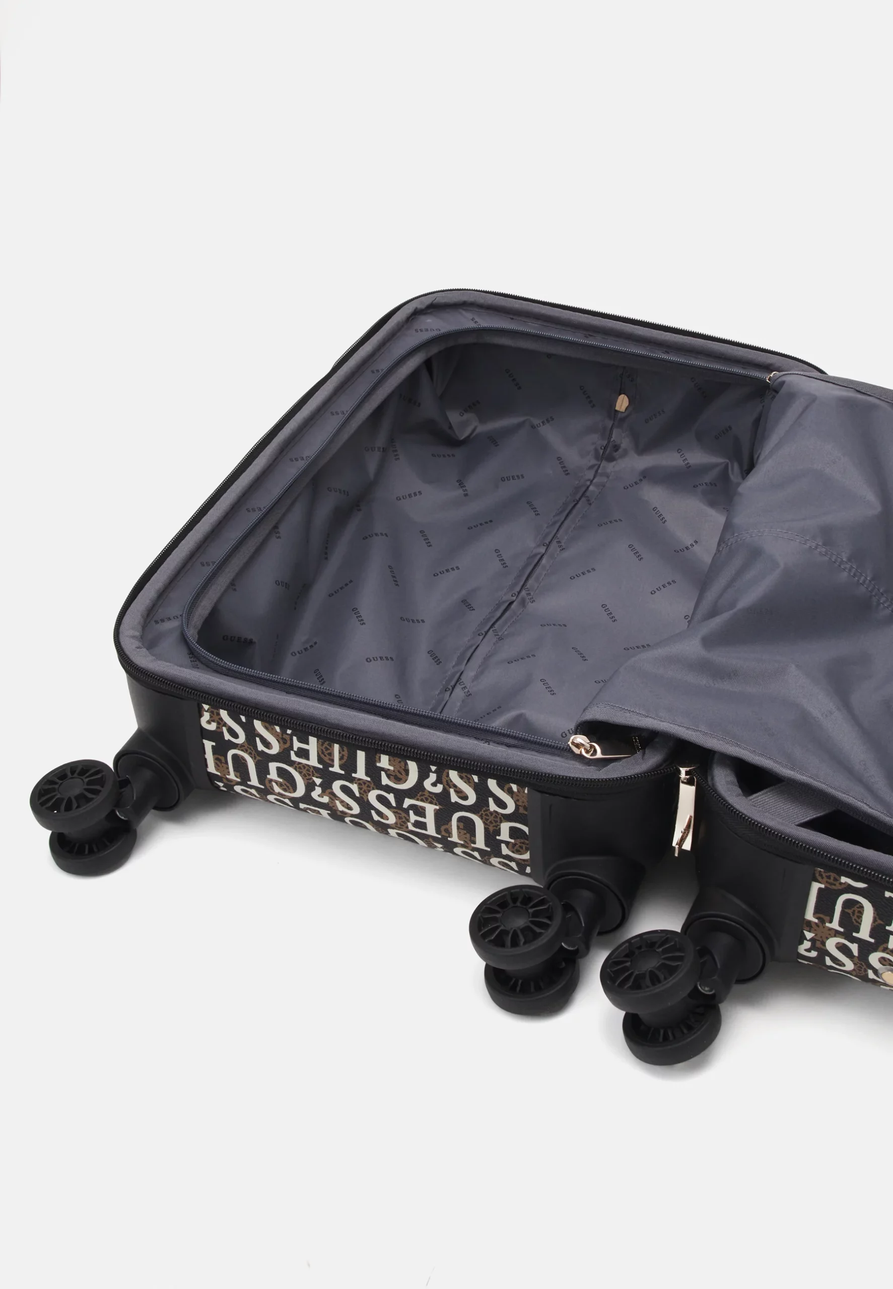 Guess Stark Travel Trolley Dames Zwart/Bruin