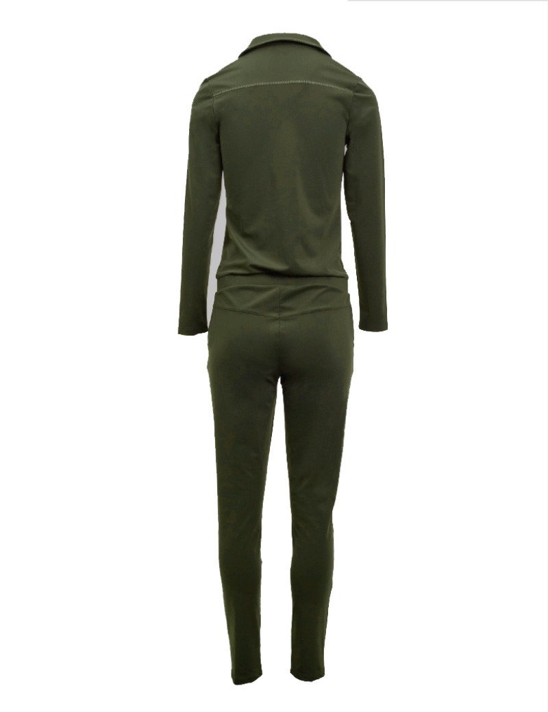 HBT BASICS - ANNA COMBINAISON COL BLAZER KAKI