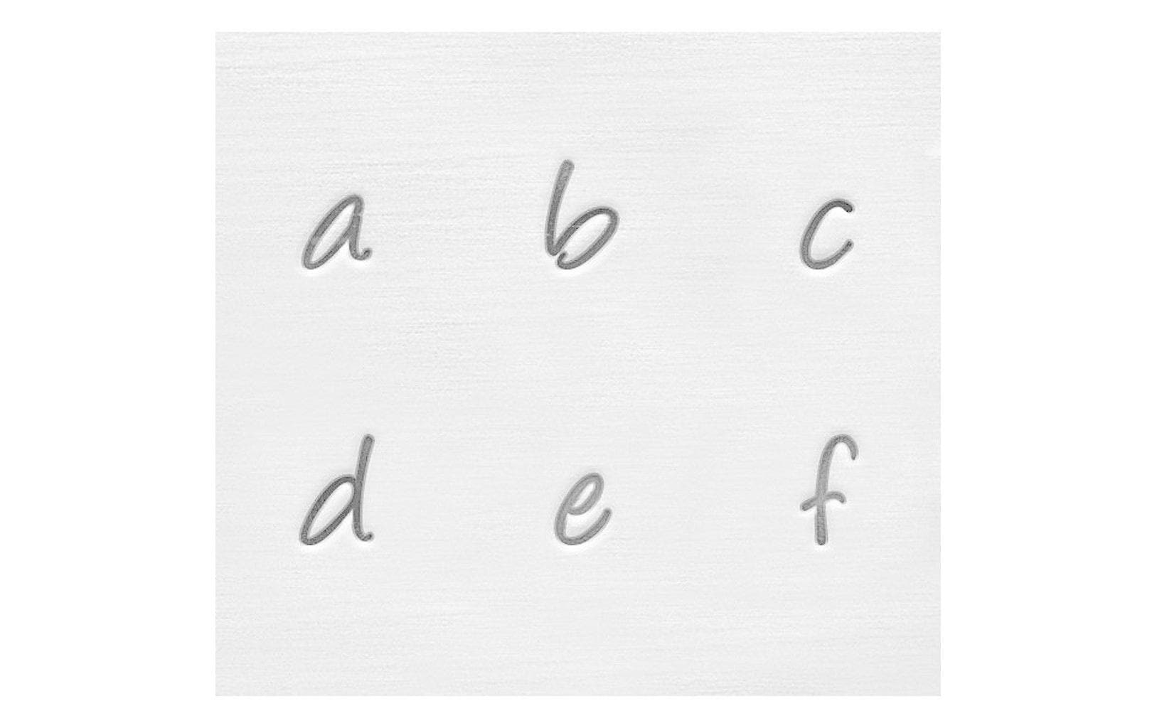 Prägestempel Set 3 mm Kleinbuchstaben, 27 StückImpress Art Buchstaben gravieren