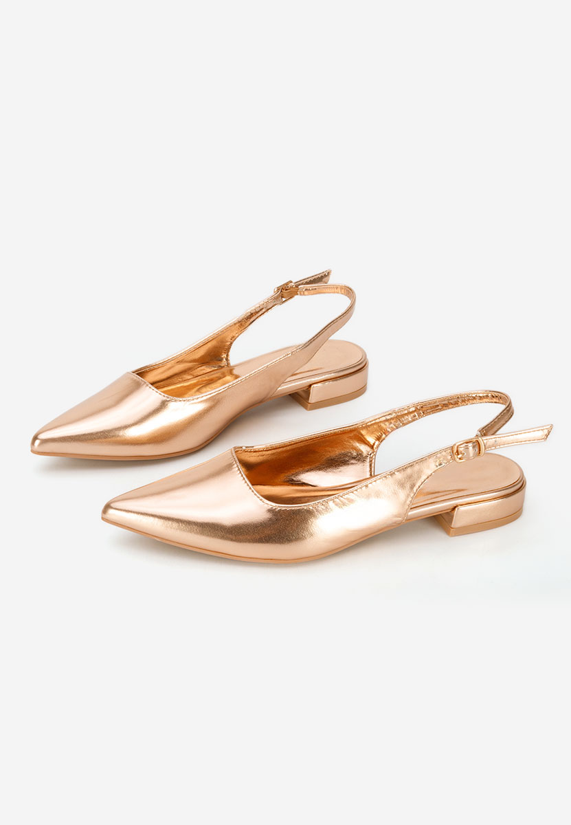 Chaussures slingback champagne Navoia