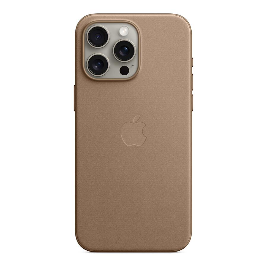 Apple Coque en tissage fin avec MagSafe pour iPhone 15 Pro Max - Taupe