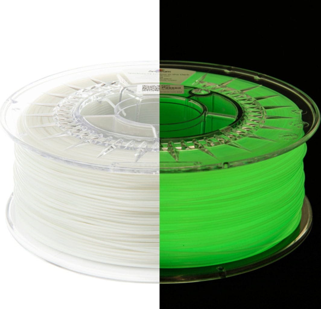 Spectrum  PLA Special Glow in the Dark Yellow-Green, 1,75 mm / 1000 g    Glow-in-the-Dark PLA Filament für viele Anwendungsgebiete