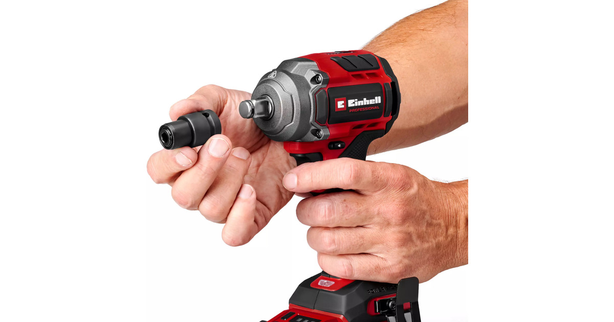 EINHELLProfessional Accu Slagmoersleutel TP-CW 18/350-C Li BL-Solo  (Rood/zwart, Power X-Change, Accu en oplader niet inbegrepen)