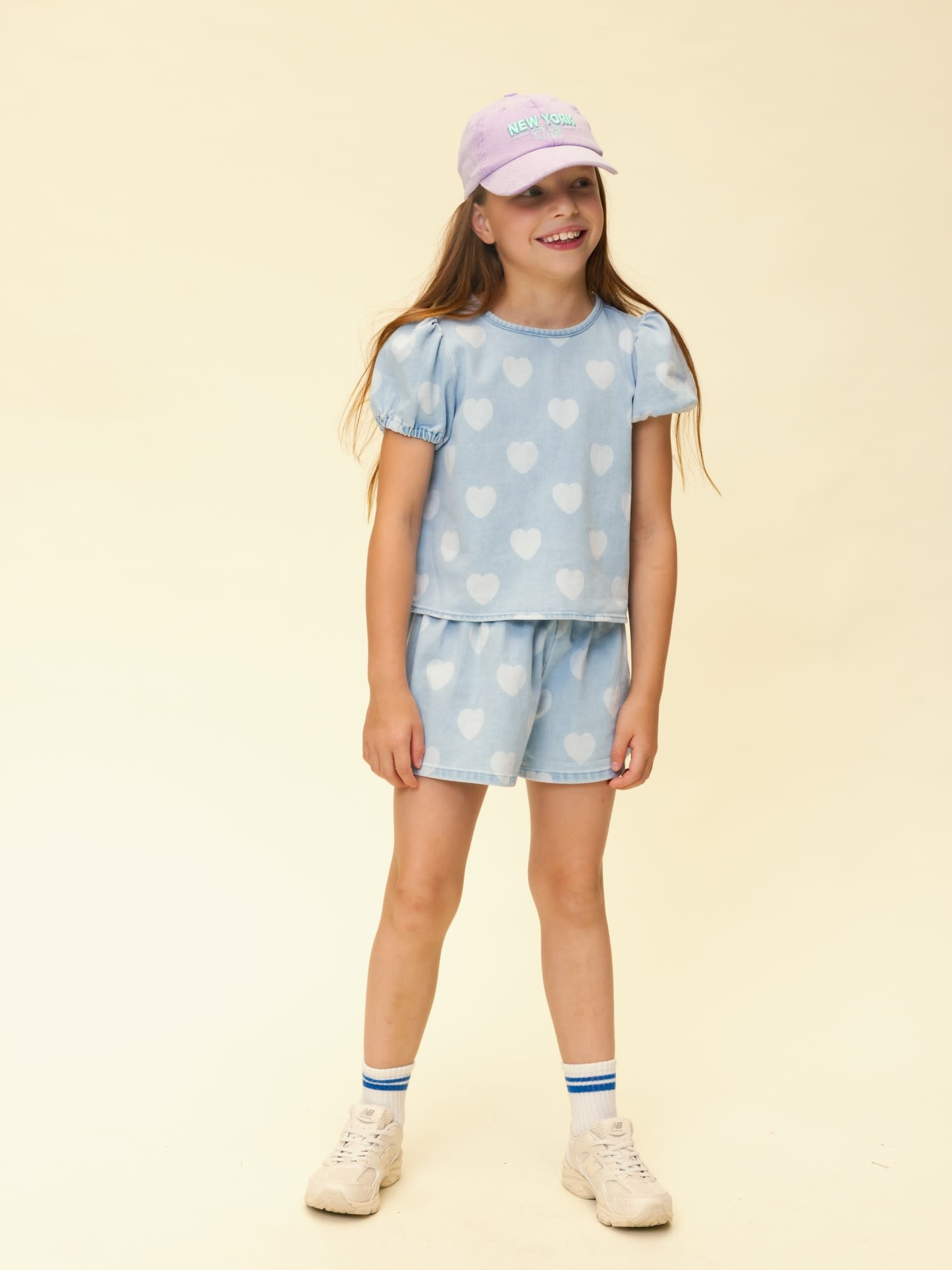 Looxs Looxs little heart denim top heart denim