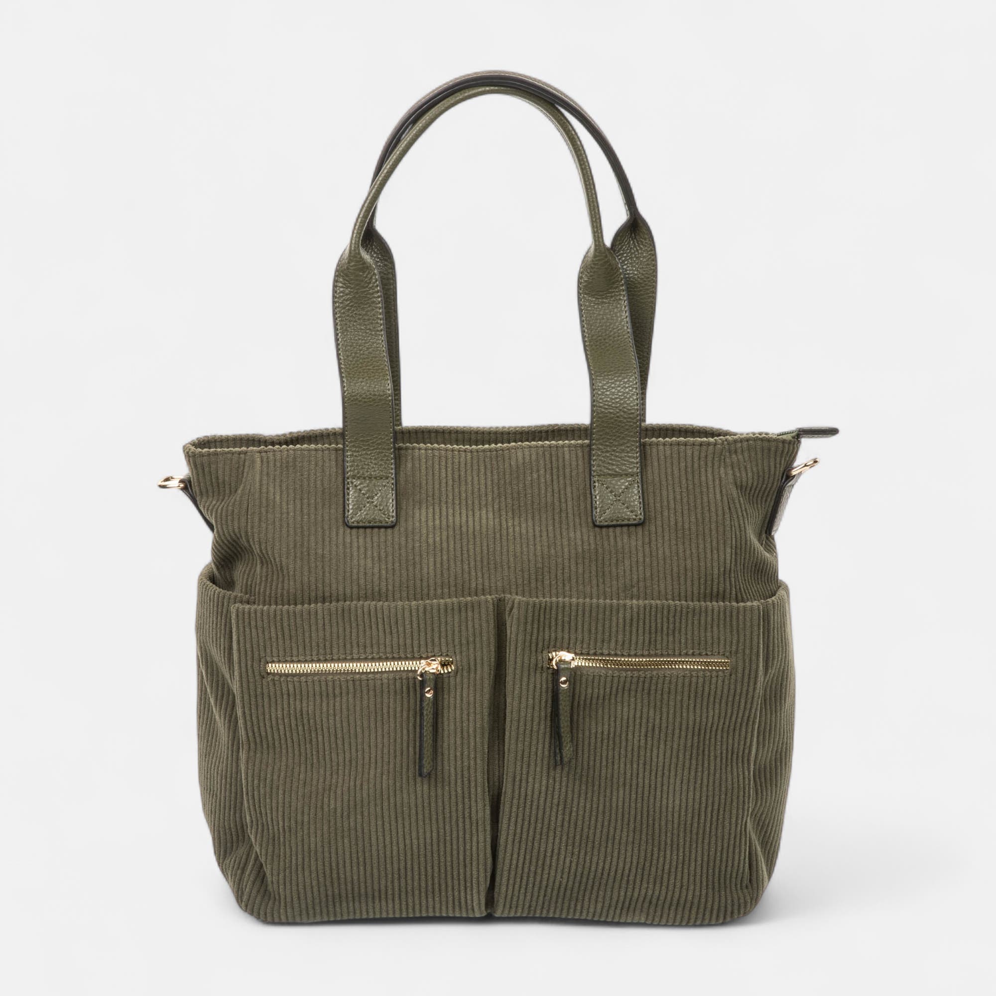 Sac de shopping kaki