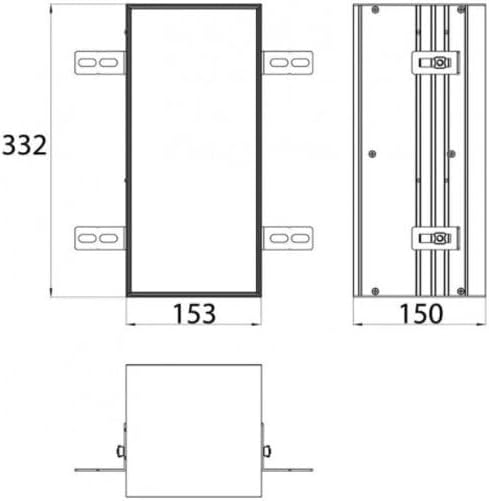 EMCO Asis Plus Unterputz-WC Modul mit Toilettenpapierhalter, Bad Schrank für unsichtbaren Stauraum mit Push to Open und 2 Fächern, Türanschlag Links, Papier Seitlich