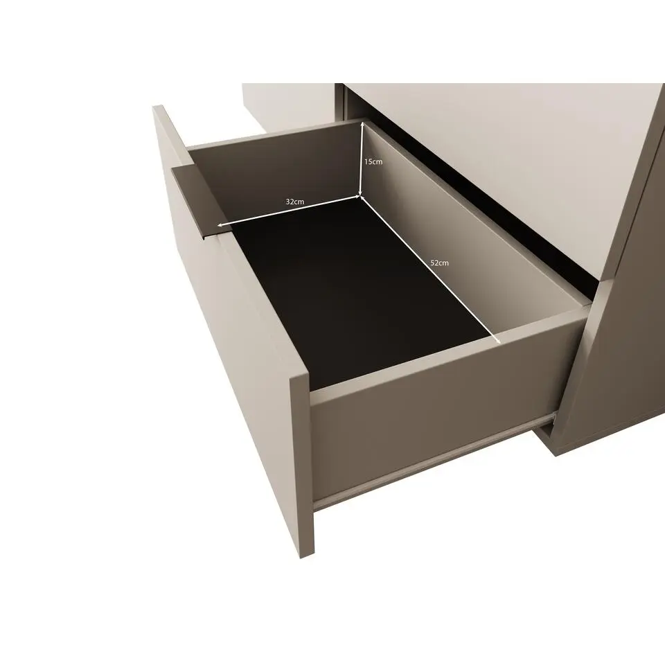Meubella - Dressoir Ankara - Beige - 120 cm