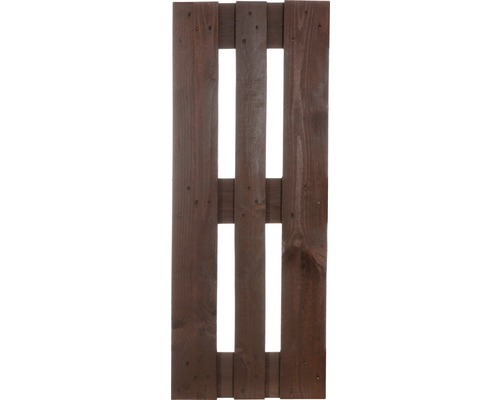 Projectpallet, halve maat, 120 x 40 x 15 cm, bruin