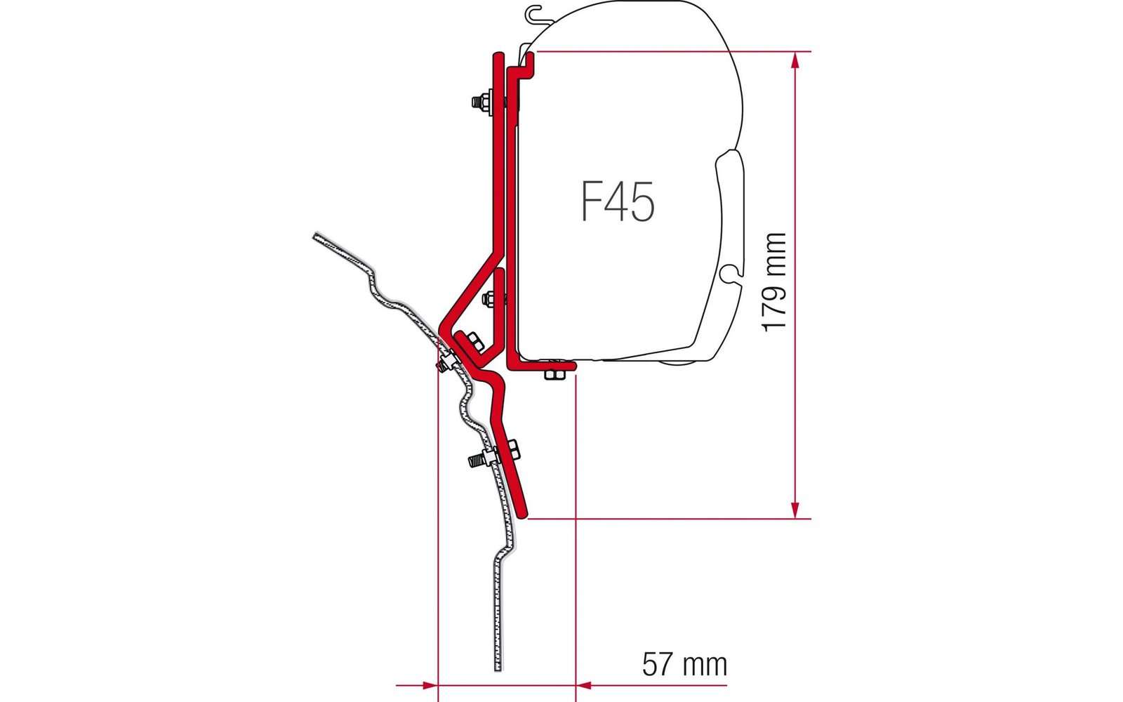 F45 Kit High Roof Adapter Westfalia