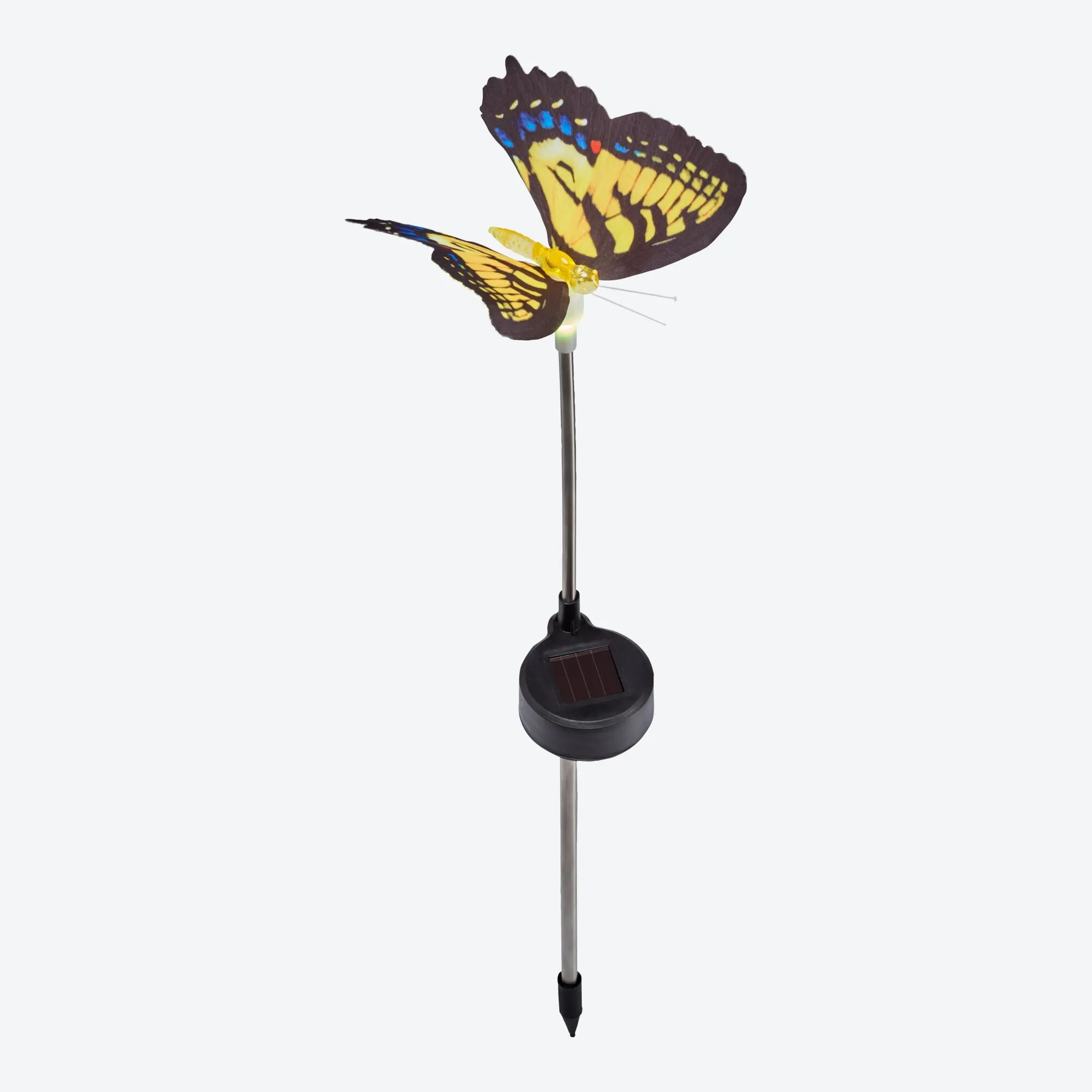 Solar-Stecker mit Schmetterling, ca. 12x12x38cm