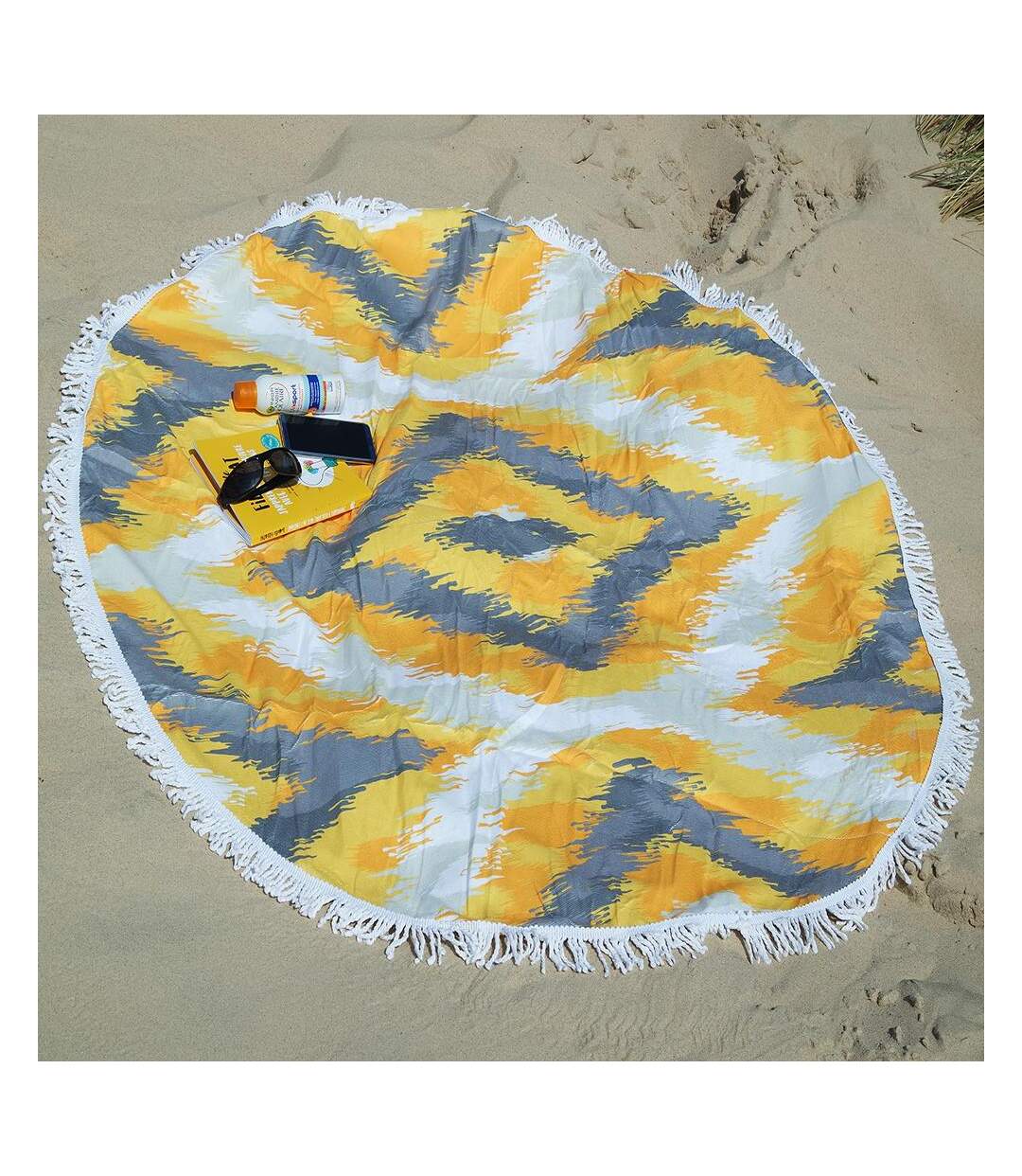 Serviette de plage ronde épaisse ANGE