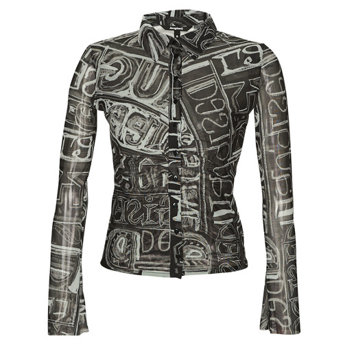 Desigual - TS_LETTERING - Noir / Blanc