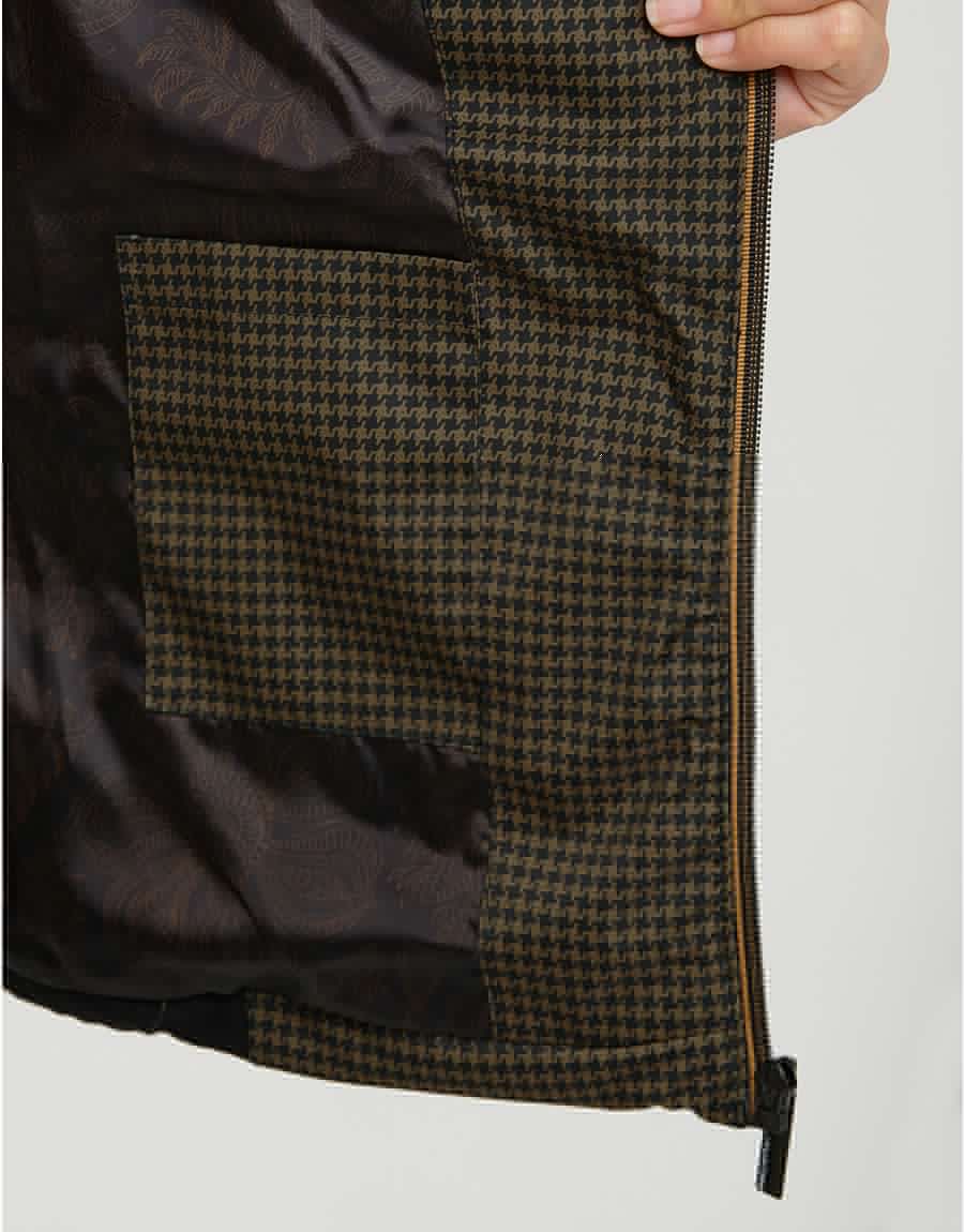 Doudoune marron noir