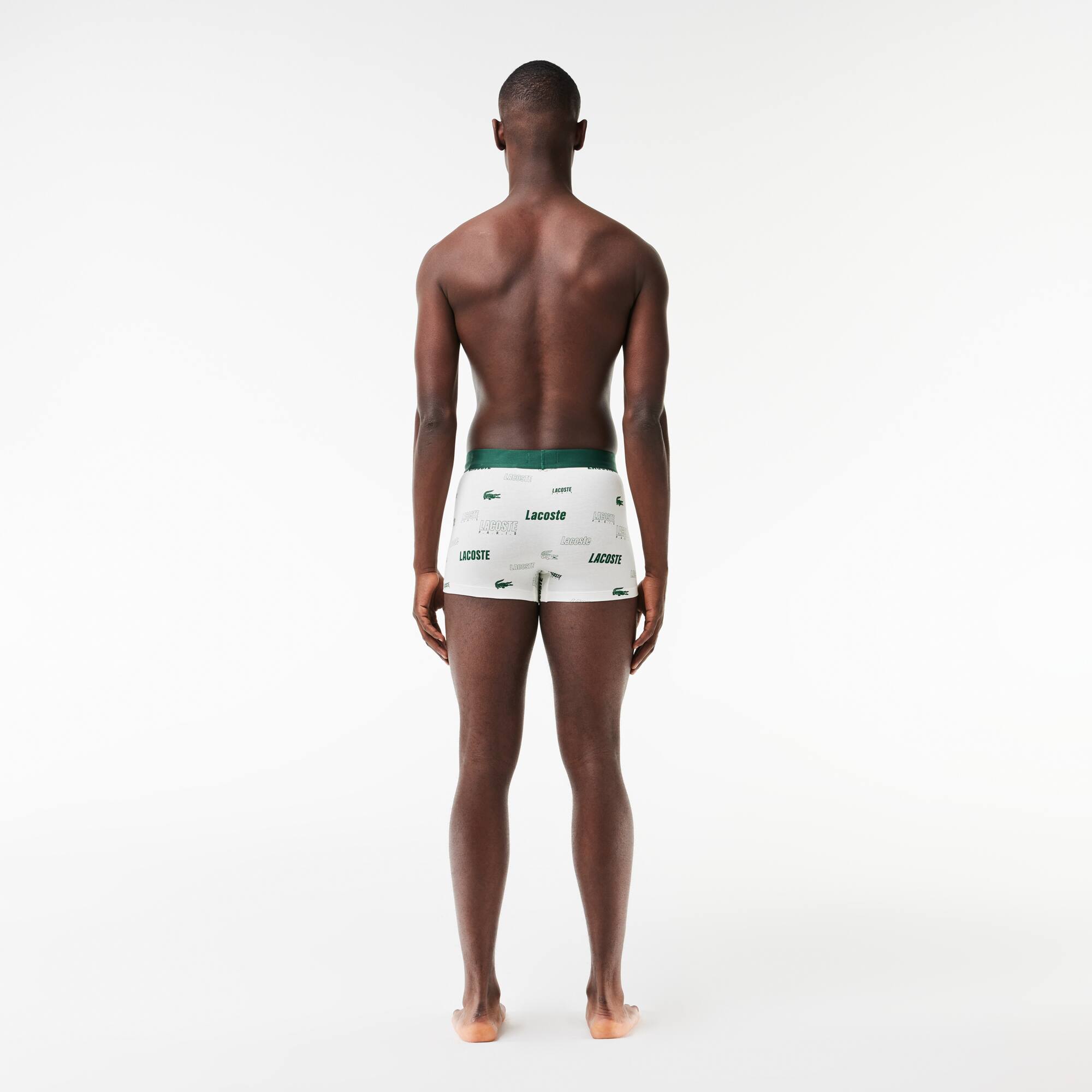 3er-Pack Baumwoll-Trunks mit Stretch Unterwasche - Weiss - Lacoste - Herren